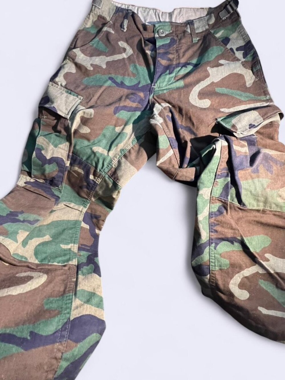 Woodland Camo Military Combat Trousers